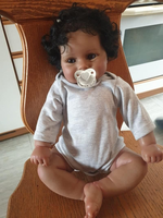 20 pouces réaliste peau noire Reborn bébé poupée Maddie fille doux tissu corps réaliste afro-américain mode poupée modèle bricolage jouet