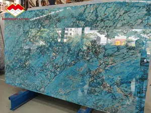 Piedra de mármol azul de lujo moderno del fabricante de China losa grande pulida para encimera y panel de pared para aplicaciones de Villa