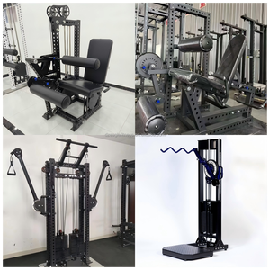 Equipo de <span class=keywords><strong>Gimnasio</strong></span> Comercial para Sentadillas y Entrenamiento de Piernas con Carga de Pernos, Tubo Cuadrado de Acero Q235, Color Personalizado - Product Image 4
