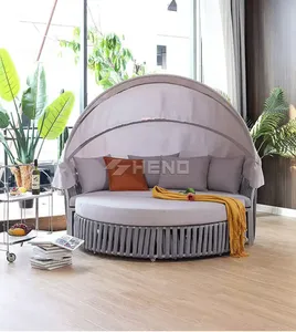 Chaise longue de piscine de haute qualité en PE imperméable pour hôtel, mobilier de loisirs, chaise longue de piscine extérieure, <span class=keywords><strong>lit</strong></span> de plage - Product Image 4