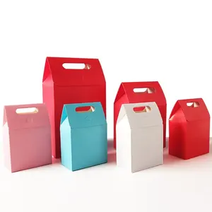 Imballaggio personalizzato all'ingrosso personalizzato carta kraft portatile biodegradabile kfc imballaggio scatola per fast food di pollo fritto