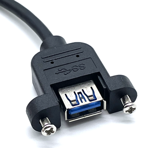 Tùy Chỉnh Loại A M/F Bảng Điều Chỉnh Gắn Kết Cổng Cáp Mở Rộng Với Khóa Vít Nhanh Chóng Sạc Cáp - Product Image 2