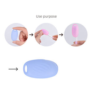 Couverture de brosse à dents en silicone Matériau sans danger pour les bébés Non toxique Inodore Antipoussière Facile à nettoyer Utilisation de voyage à domicile Logo personnalisable - Product Image 2