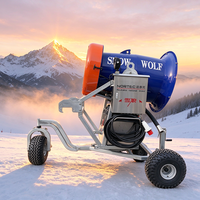 Pistolet à neige artificielle Snow Wolf, machine à neige, longue portée, haute production de neige, sur roues