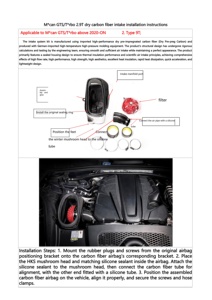18-Sistema de admisión de fibra de carbono seco real para mejorar la velocidad de conducción para <span class=keywords><strong>Porsche</strong></span> para tubos de admisión de aire del motor <span class=keywords><strong>Macan</strong></span> S 3,0 T GTR - Product Image 6