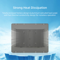 Panel PC Industrial Táctil de 15 Pulgadas Sin Ventilador, Computadora Integrada con Linux/Win10 11, Tablet PC Táctil Todo en Uno para Automatización Industrial