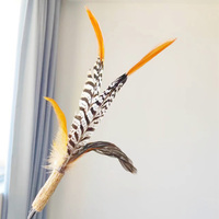 Plumes de faisan Lady Amherst rouges pour costumes de carnaval, chapeaux de danse Samba, accessoires de spectacle de festival