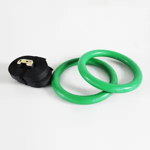 Anneaux de gymnastique en plastique ABS avec sangles réglables sans échelle pour les tractions et les trempettes de gymnastique/cross/musculation