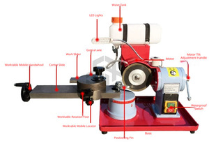 Affilatrice per Lame Circolari <span class=keywords><strong>da</strong></span> <span class=keywords><strong>Banco</strong></span> con Serbatoio d'<span class=keywords><strong>Acqua</strong></span> - Product Image 3
