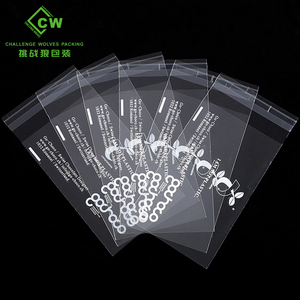 Bolsa de plástico PLA transparente personalizada a precio de fábrica con cinta 100% bolsa compostable con sello autoadhesivo para joyería, reloj y gafas - Product Image 2