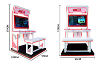 Machine de jeu d'amusement de jeux d'arcade de combat de compétence à jetons
