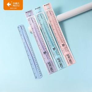 Aangepaste 30Cm Flexibele Heldere Zachte Pvc Duurzame Plastic Liniaal Schattige Kawaii Schoolbenodigdheden - Product Image 1