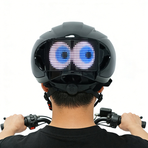   Casque de sécurité LED contrôlé par application – Texte et motifs personnalisés, casque élégant de haute qualité, imperméable - Product Image 1