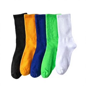 Chaussettes unisexes colorées haut de gamme pour le quotidien (du lundi au vendredi), en coton, mi-mollet, décontractées, fantaisie, personnalisables, avec logo sur le dessous, pour l'hiver - Product Image 4