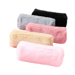 Hot Selling Colorful Plush Pencil Case School Supplier Cute Pencil Case PU Pencil Case For Girl