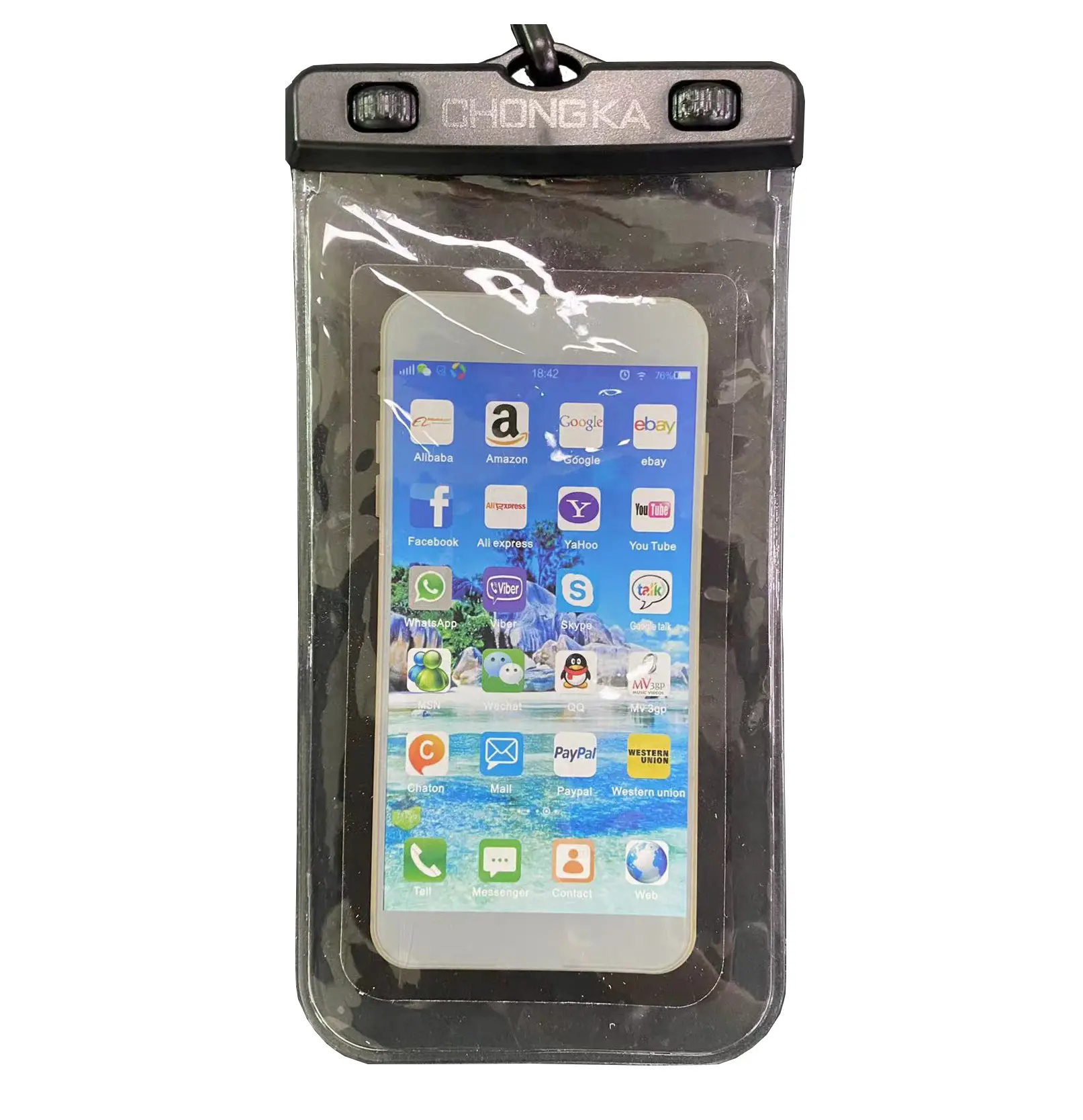 Customized Cheap Waterproof Phone Pouch IPX8 Phone Bag For Universal Phones