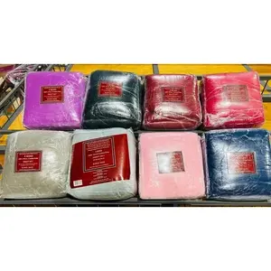 Ensemble de draps en polaire King Size pour jumeaux, rouge uni, 4 pièces, literie pour la maison - Product Image 3