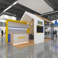 Stand d'exposition modulaire en tissu tendu facile à installer pour les événements