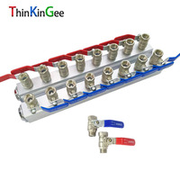 Collecteur de refroidissement pour moule par injection en acier inoxydable, vanne à raccord rapide multi-ports, résistant à la chaleur 30-200°C, longue durée de vie