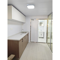 Maison mobile modulaire préfabriquée intelligente moderne, capsule spatiale miniature, conteneur, avec cuisine, double verre trempé de luxe, pod