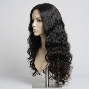 Professional Long Wavy Human Hair <b>Wig</b> Natural <b>Black</b> Virgin Hair Soft Body Wave <b>Wig</b> Factory Direct Wholesale Vendor - Product Image 1