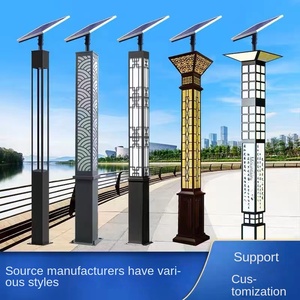Aluminum Alloy <b>Outdoor</b> Garden Lamp IP65 Waterproof LED Light 5000K Daylight 30000 Hours Lifespan Type III Distribution Solar - Product Image 6