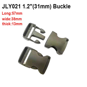 20mm <strong>3</strong>/4 <strong>Inch</strong> Curved Plastic Side Release Buckle Adjustable Quick Release Buckles for <strong>Dog</strong> <strong>Collar</strong> Backpack - Product Image 3