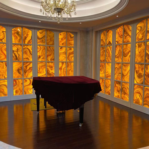 Tấm ốp tường đá trang trí, ốp tường trong nhà, ốp tường quán karaoke, tấm đá mỏng, tấm ốp tường đá nhân tạo xuyên sáng - Product Image 3