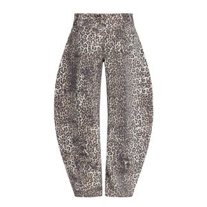 Jeans Boyfriend Estilo Urbano 2024 para Mujer, Pantalones de Cintura Alta y Pierna Ancha, Pantalones Casuales para Dama, Jeans Holgados con Estampado de Leopardo para Mujer - Product Image 6