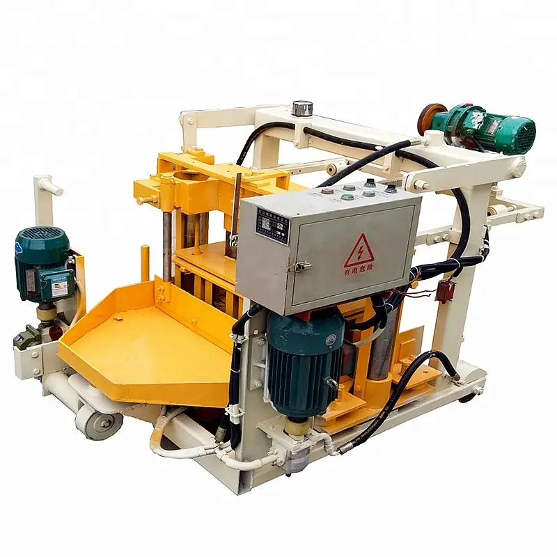 QT40-3A high capacity cement block plant block production machine vibration press for cement blocks