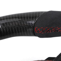 Volant en fibre de carbone avec LED pour Audi A1 A3 A4 A6 Q3 Q5 8P 8V 8K B8 C7, style sport, amélioration de l'intérieur de la voiture, accessoires