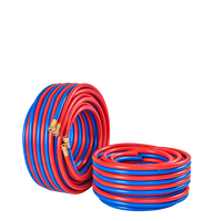 Tuyau double oxygène-acétylène en PVC, personnalisable, plusieurs couleurs, modèle LIDE, norme ISO, haute pression, usage industriel, résistant à la chaleur