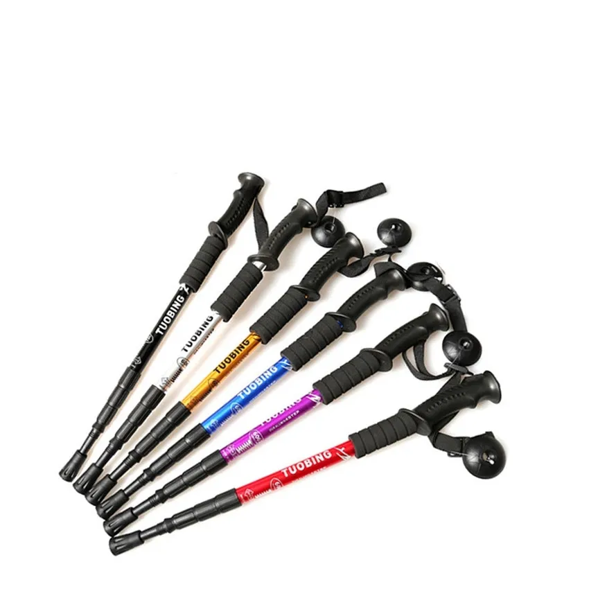 Aangepaste Opvouwbare Blinde Medische Nordic Oude Mensen Mannen Alpenstock Trekking Wandelstok Wandelstokken