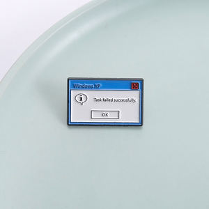 L'attività Windows XP non riuscita con lo smalto Pin messaggio di errore del Computer con spilla spilla con risvolto distintivo gioielli regalo - Product Image 1