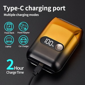 NUEVA Afeitadora Eléctrica con Lámina Dorada, Recortadora de Pelo, Máquina de Afeitar con Pantalla LED Recargable, Recortadora de Barba para Hombres - Product Image 6