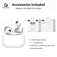 Écouteurs sans fil semi intra-auriculaires TWS BT6.0, appels HD, capteur tactile, assistant vocal, charge sans fil