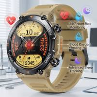 Montre connectée sportive K56Pro OEM unisexe Android IOS ronde 1,39'' avec appels Bluetooth, suivi d'activité IP67, réveil, santé et sport