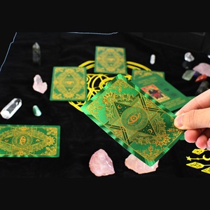 Juego de Cartas del <span class=keywords><strong>Tarot</strong></span> Clásico Popular para Principiantes, 12*7, Impermeable, de Plástico, Ecológico, con Lámina Dorada, Portátil, Duradero, en Caja de Regalo, <span class=keywords><strong>Tarot</strong></span> Hanshin - Product Image 5