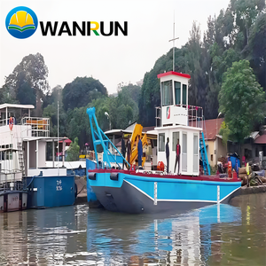 Wanjun เรือลากจูงพร้อมเครนไฮดรอลิกสำหรับผลักและดึงเครื่องขุดลอกแบบอเนกประสงค์โรงงานจีน - Product Image 2
