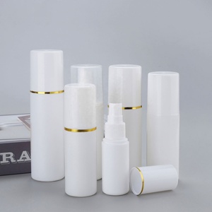 30ml 50ml 60ml 100ml 120ml 200ml Big Cap Gold Rim Fine <b>Mist</b> Spray PE Plastic Cosmetic Moisture White <b>Bottle</b> - Product Image 5