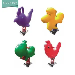 Outdoor playground plastic spring rider ride on toy rocking horse parts toys children