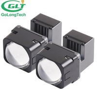 AILCAR Offre Spéciale 1.5 pouces BiLED matrice mini projecteur phare de voiture projecteur lentille bi led 12V 6000K projecteur phare antibrouillard