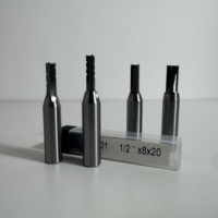 Fresa recta de tres flautas TCT 45HRC, brocas de enrutador CNC personalizables de 3-10mm para carpintería, soporte ODM y OEM