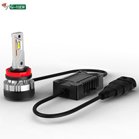 Ampoules de Phares LED G12W H1 H3 H4 H7 H8 H11 6000K 130W, Phare LED HB5 9007 12V Canbus, Ampoules LED H11 pour Auto