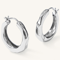 Boucles d'oreilles manchette tendance en argent sterling 925 plaqué or, avec zircone cubique géométrique étincelante, pour femme, idéales pour les fêtes et le bureau