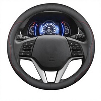 Housse de volant en cuir pour Hyundai I10 I20 I30 Ix20 Ix25 Ix35 Ix55 Tucson Palisade Kona Sorento IONIQ 5 6 Sonata Ceed