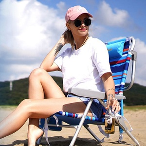 เก้าอี้พับปรับเอนได้ 5 ระดับ แบบพกพา สำหรับตั้งแคมป์หรือชายหาด - Product Image 6