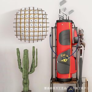 Estante de Almacenamiento de Pelotas de Golf de Madera, Esférico, para Montar en la Pared, 8 Niveles, Multifuncional, Soporte de Exhibición - Product Image 1