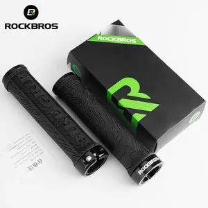 <span class=keywords><strong>ROCKBROS</strong></span> TPR橡胶自行车握把自行车车把Mtb握把手柄上的软3D防滑锁自行车零件自行车配件 - Product Image 5