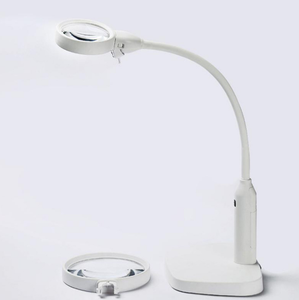<span class=keywords><strong>Loupe</strong></span> de bureau à col de cygne 2 en 1 avec lampe LED, pince et support de base NO.7763 - Product Image 2
